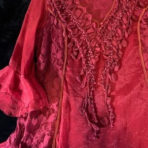 PRETTY ANGEL BURGUNDY TOP LARGE